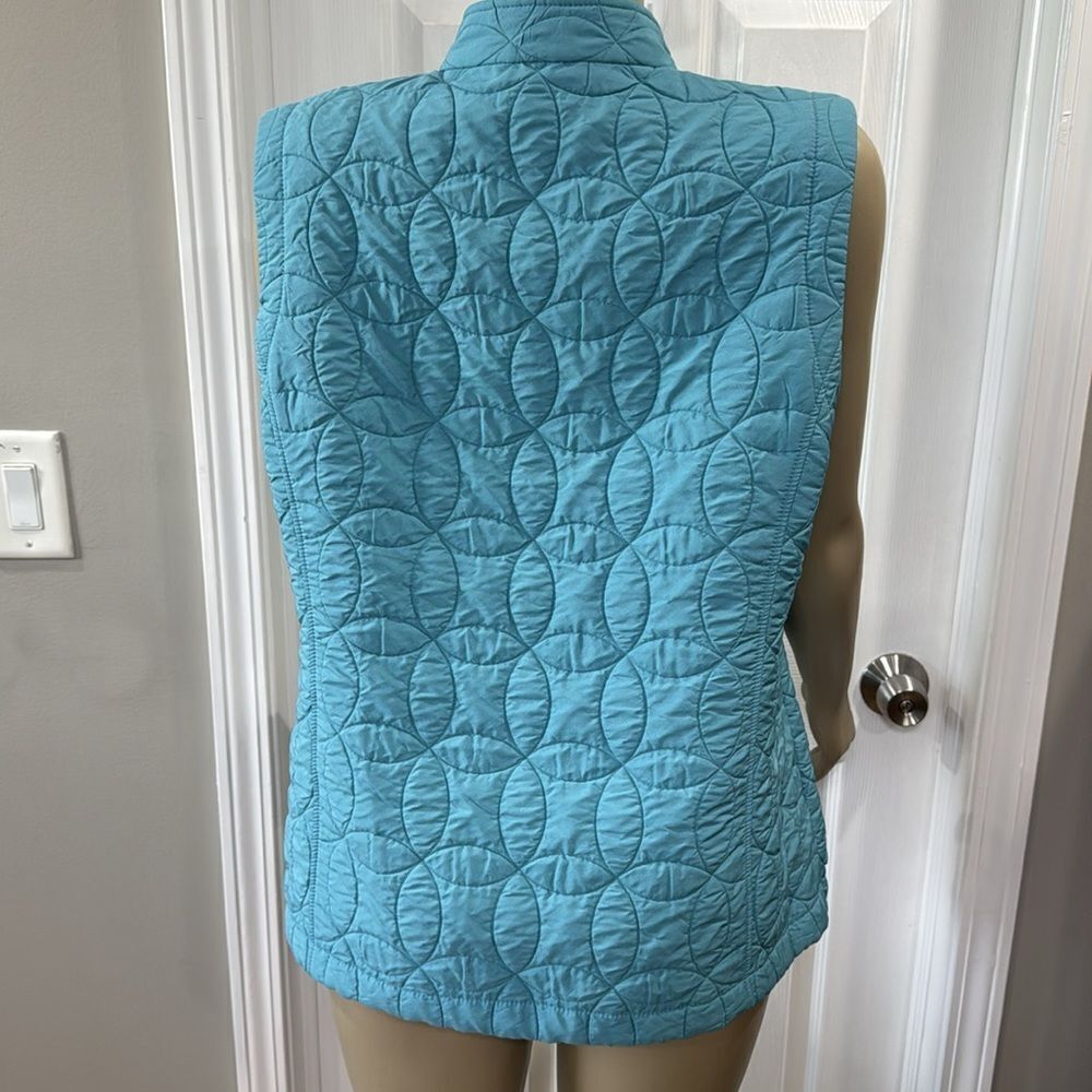 RABE QUILTED GILET PEACOCK BLUE - Picture 5 of 8